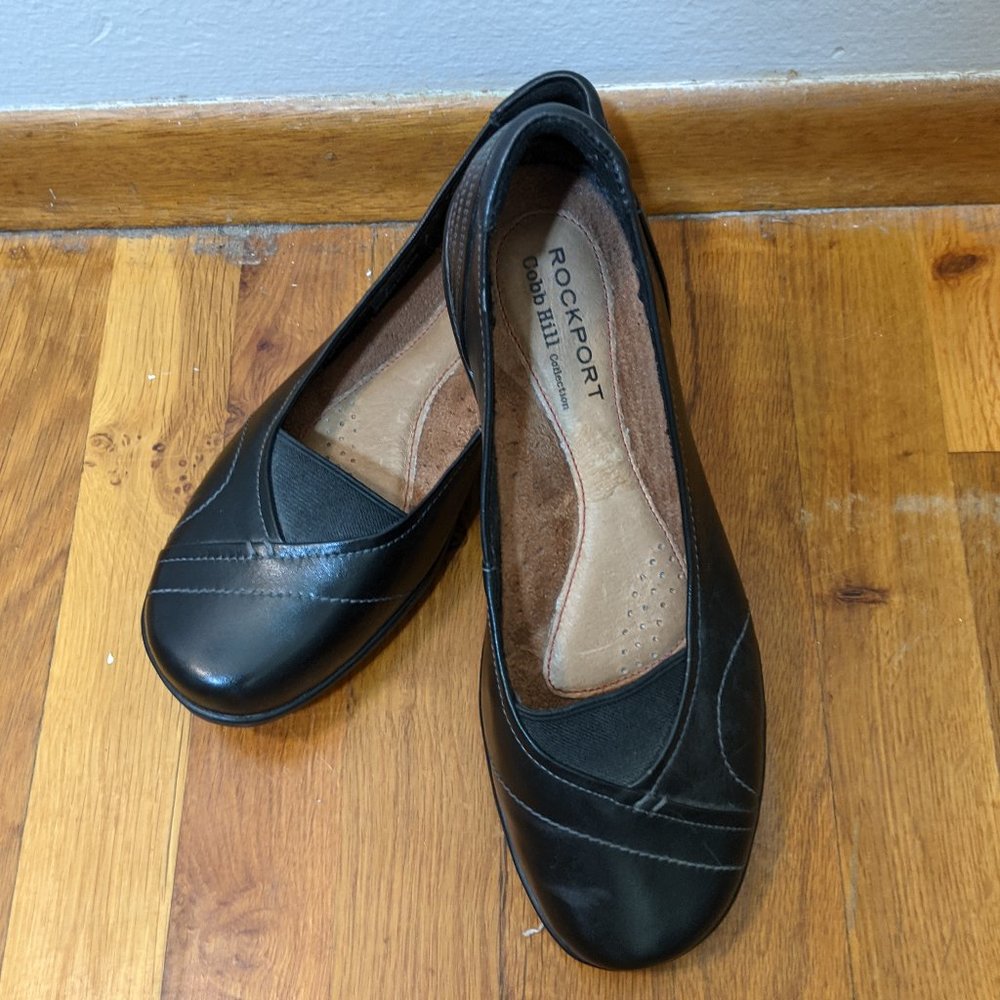 Rockport Cobb Hill Comfort Black Leather Shoes